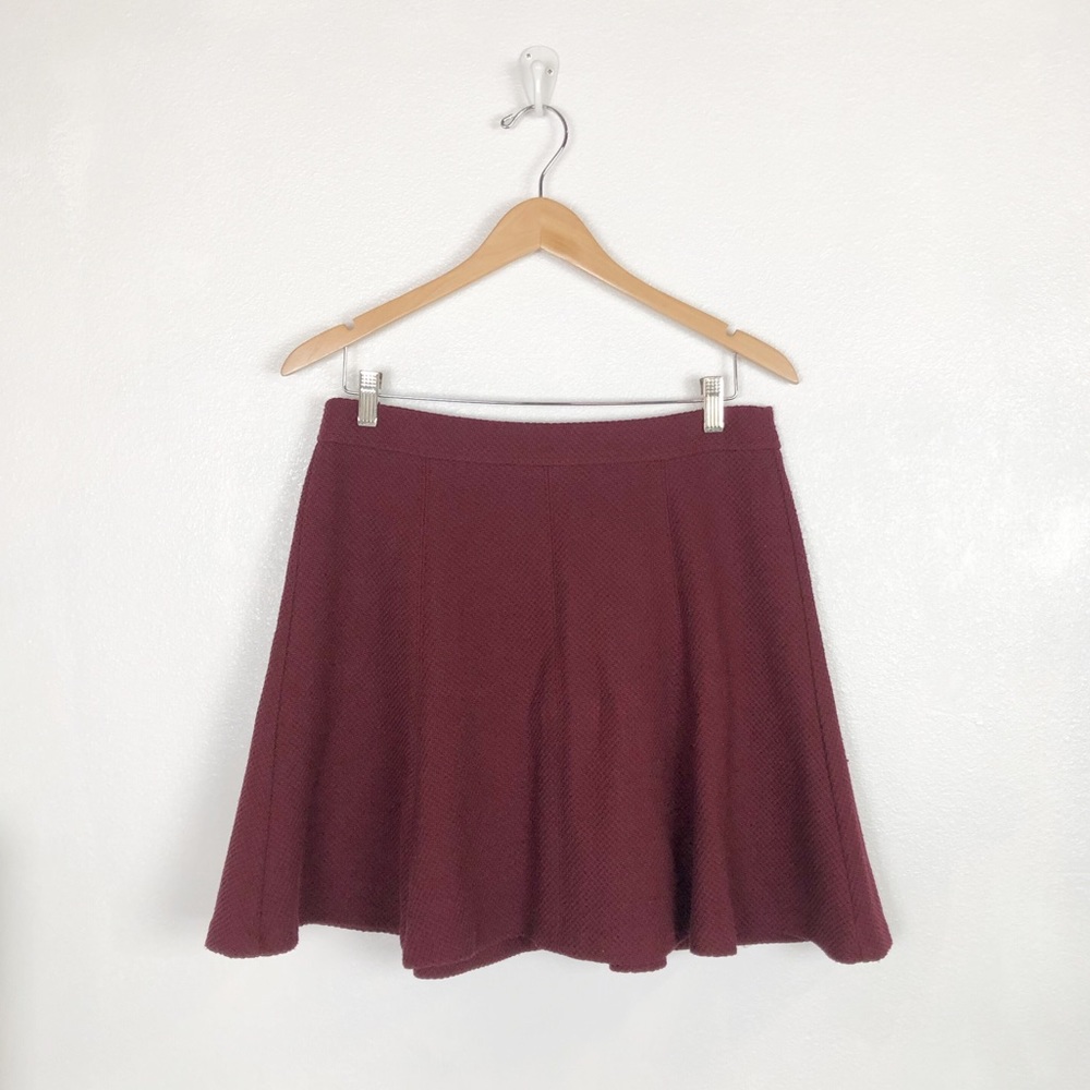 Ann Taylor Loft burgundy skirt